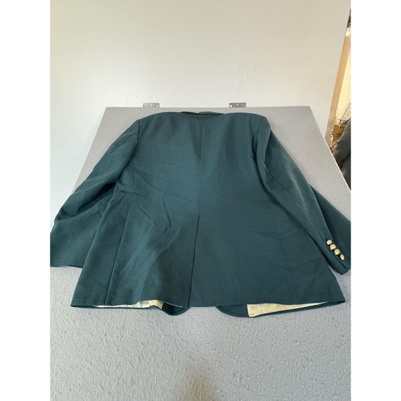 Sutter & Grant Blazer Mens 46 Green Gold Crest Two Button USA Sport Coat - Picture 11 of 11